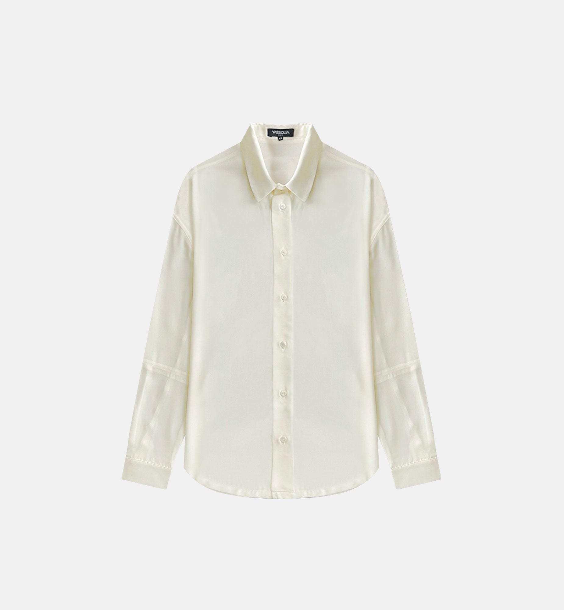 CHEMISE À MANCHE LONGUE OVERSIZE EN MOUSSELINE