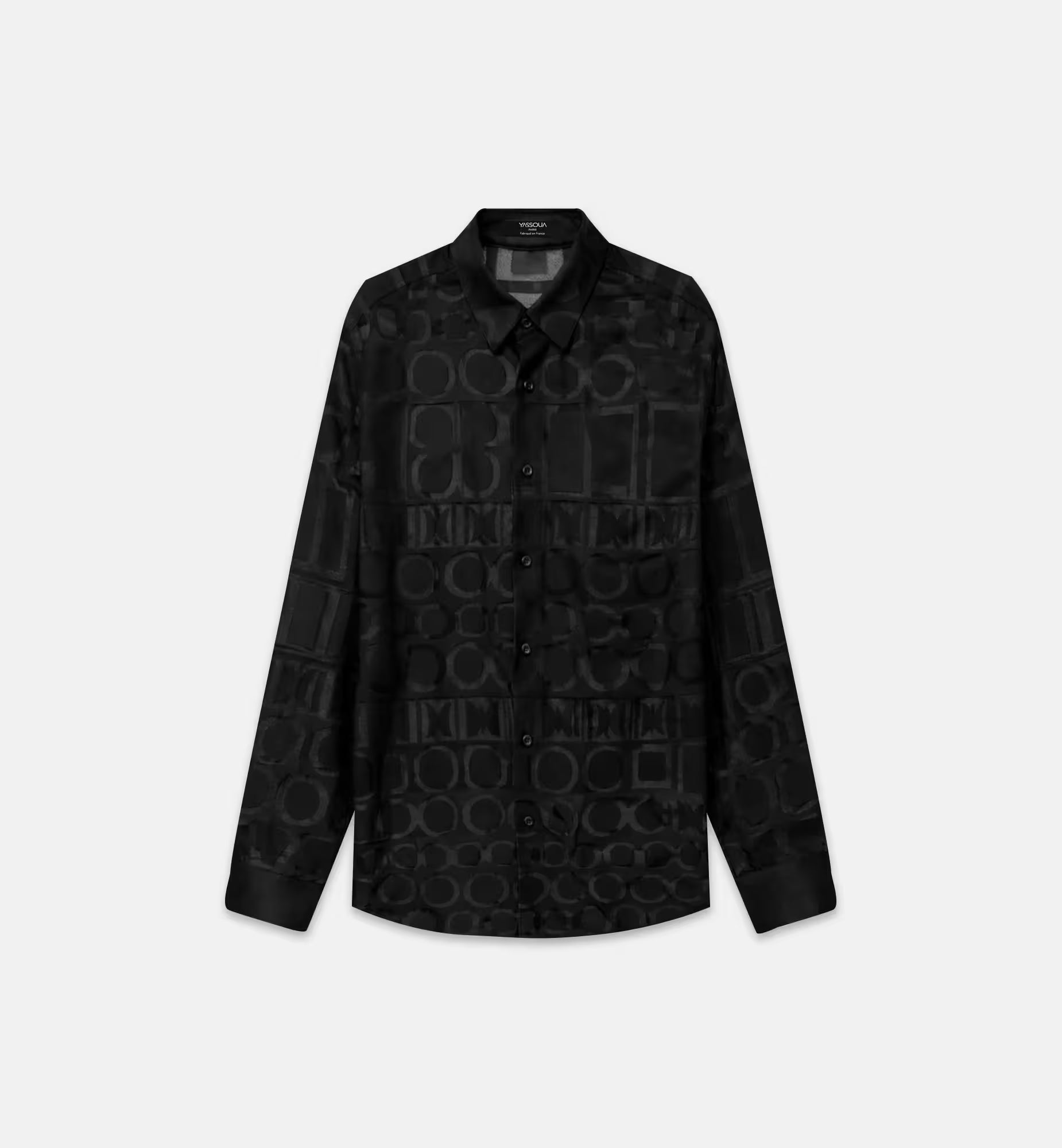 Chemise en dentelle géométrique