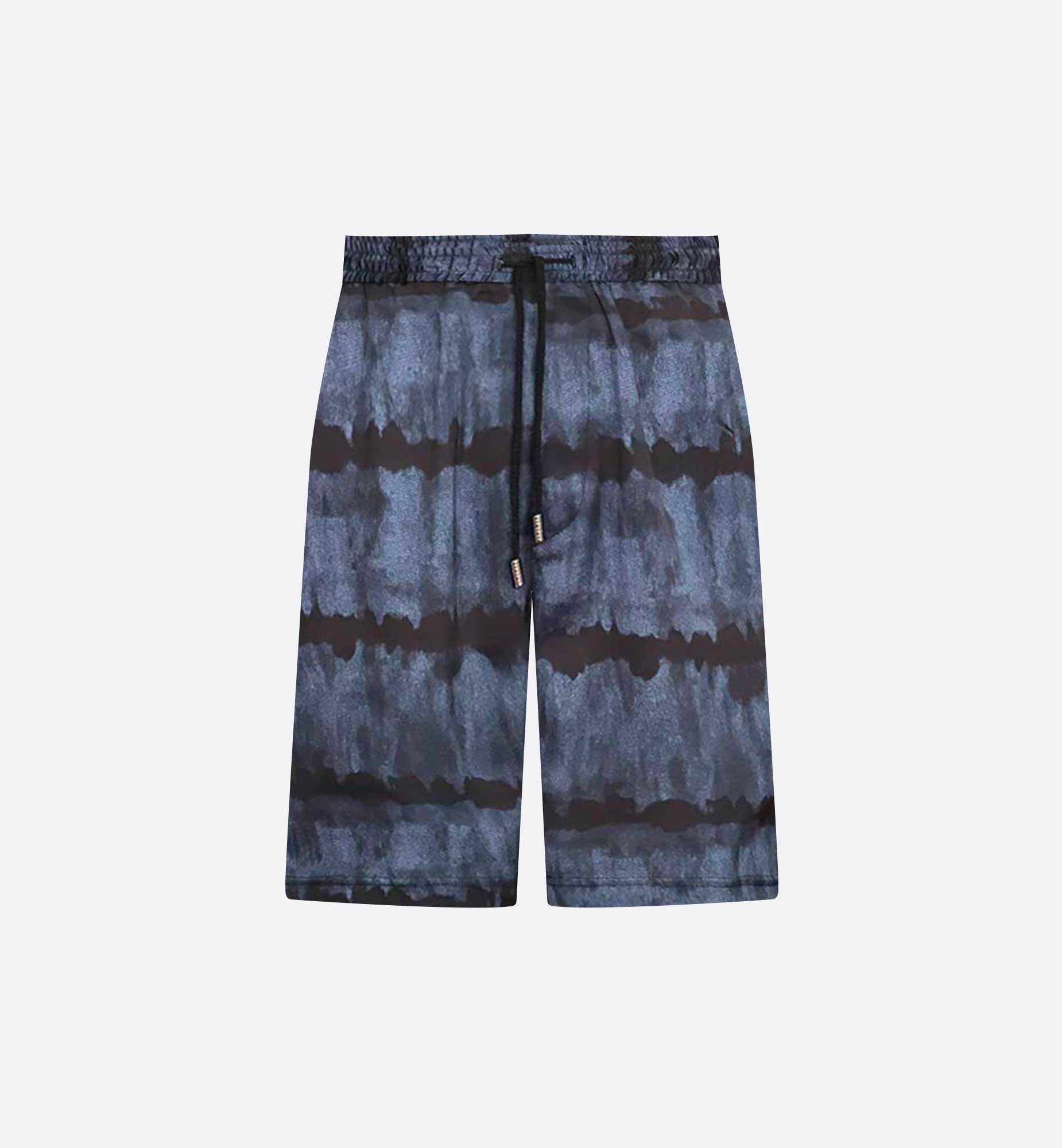 SHORT EN VISCOSE IMPRIMÉE NAVY SUNSET