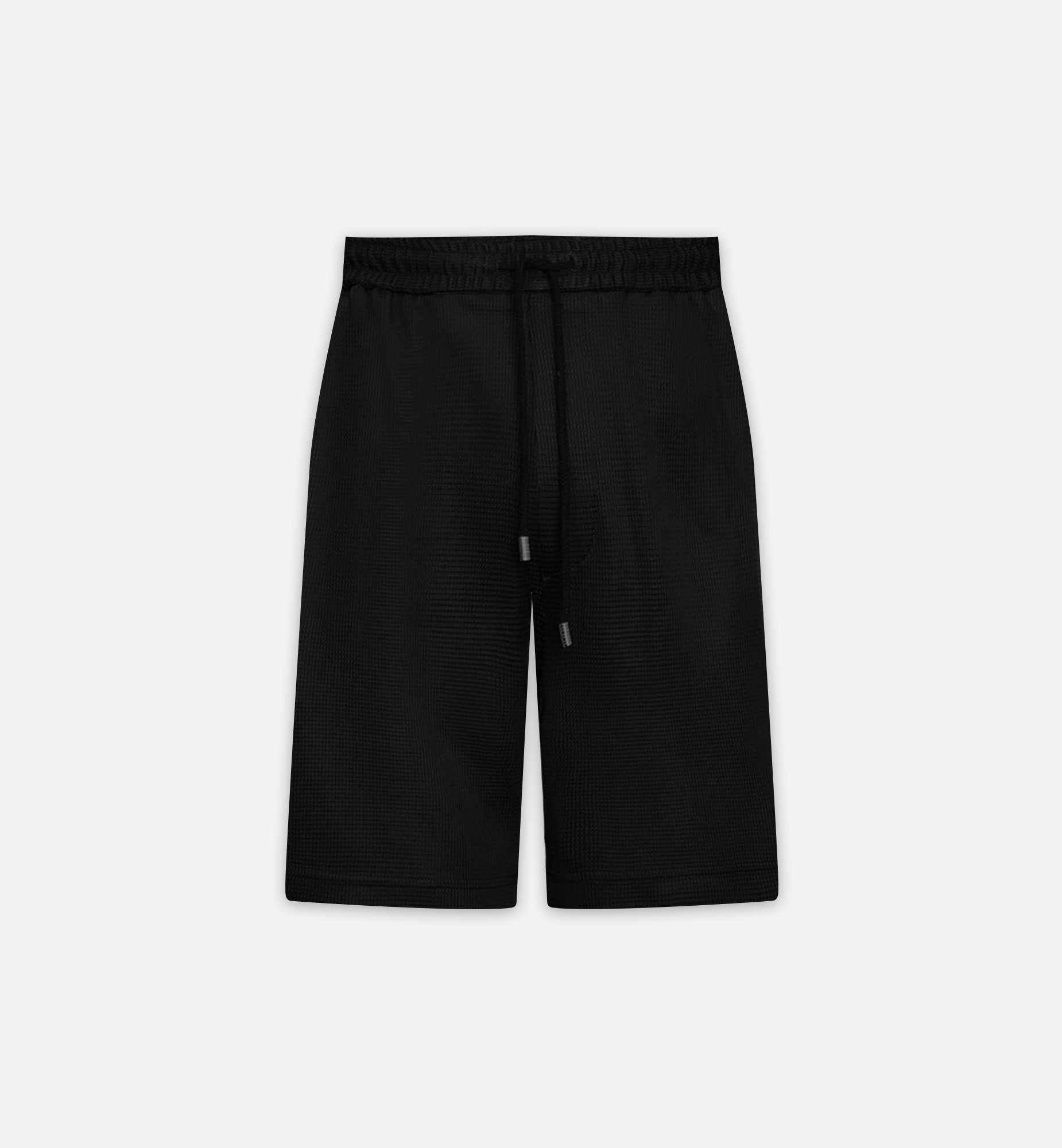 BERMUDA NOIR EN VISCOSE AJOURÉ