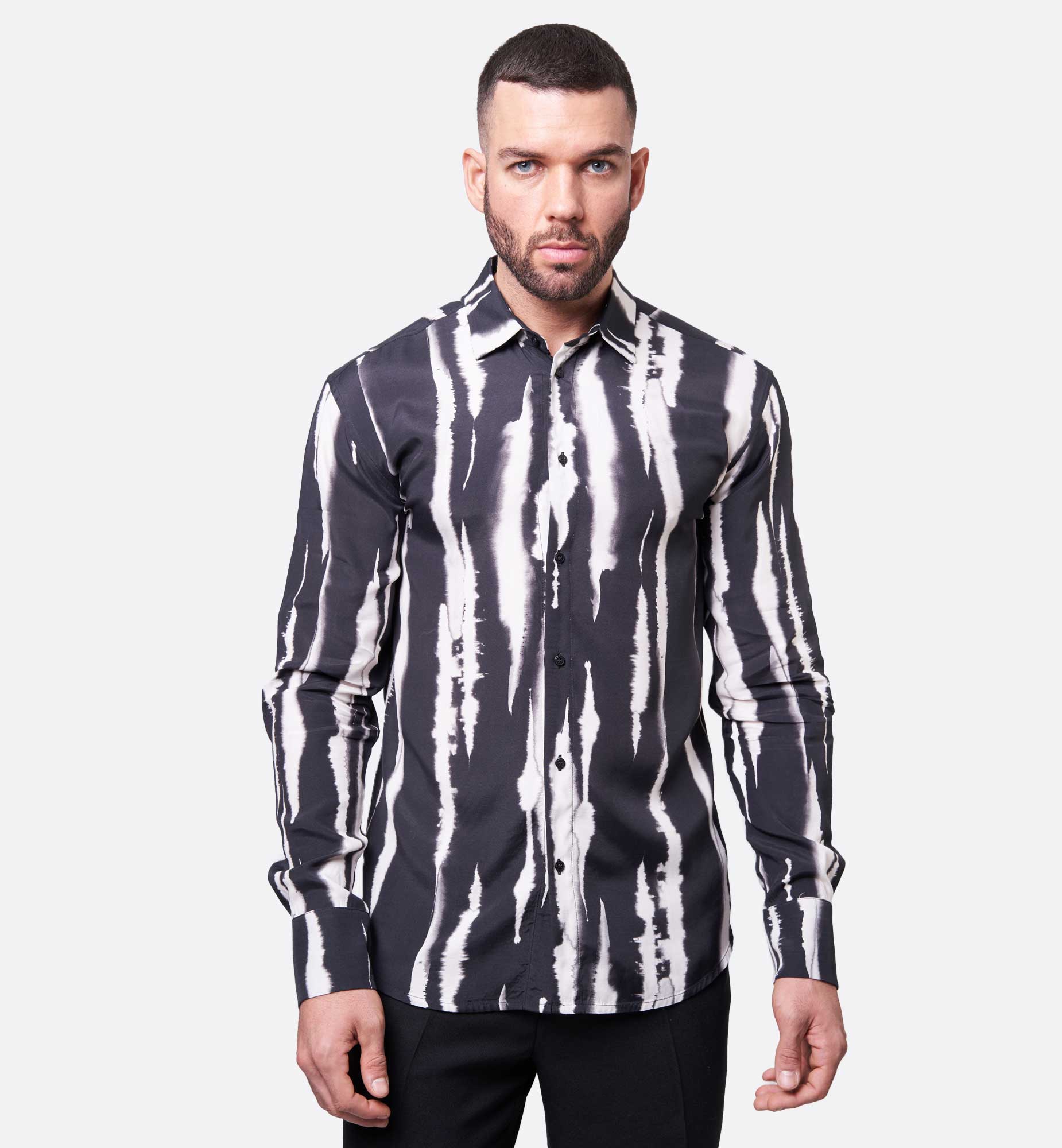 CHEMISE EN VISCOSE IMPRIMÉE VERTICAL CITY