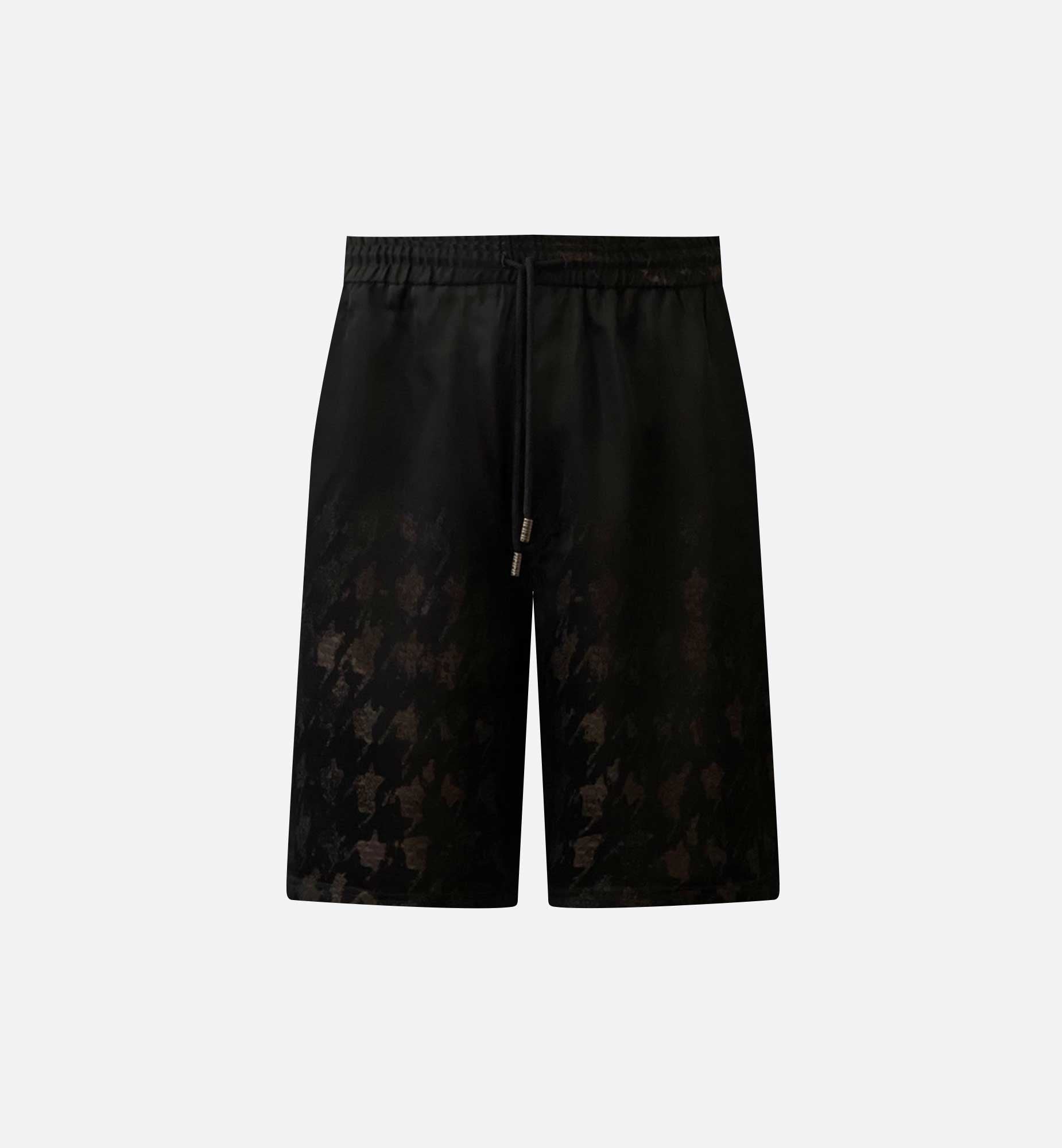 SHORT EN SOIE HOUNDSTOOTH