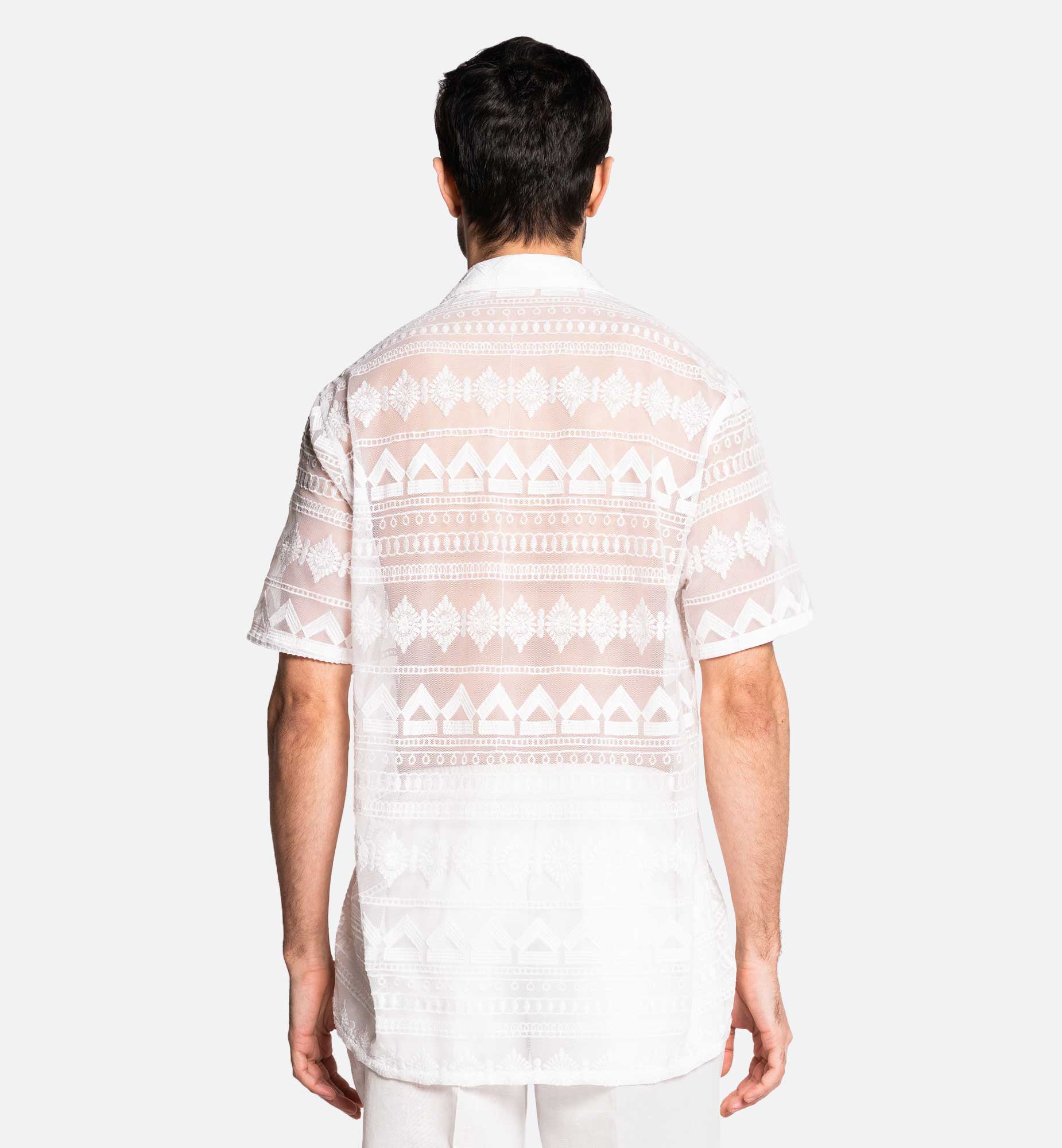 CHEMISE EN DENTELLE ZIGZAG