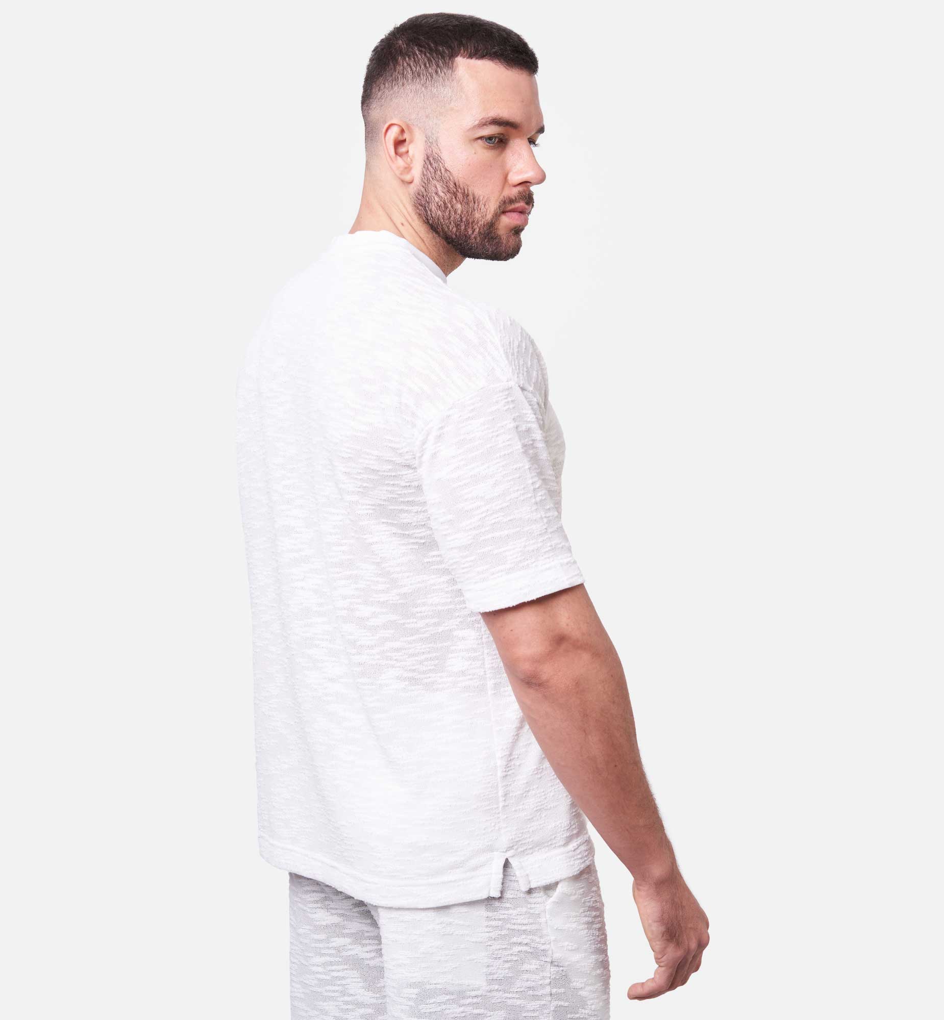 T-SHIRT EN COTON POCKET | BLANC