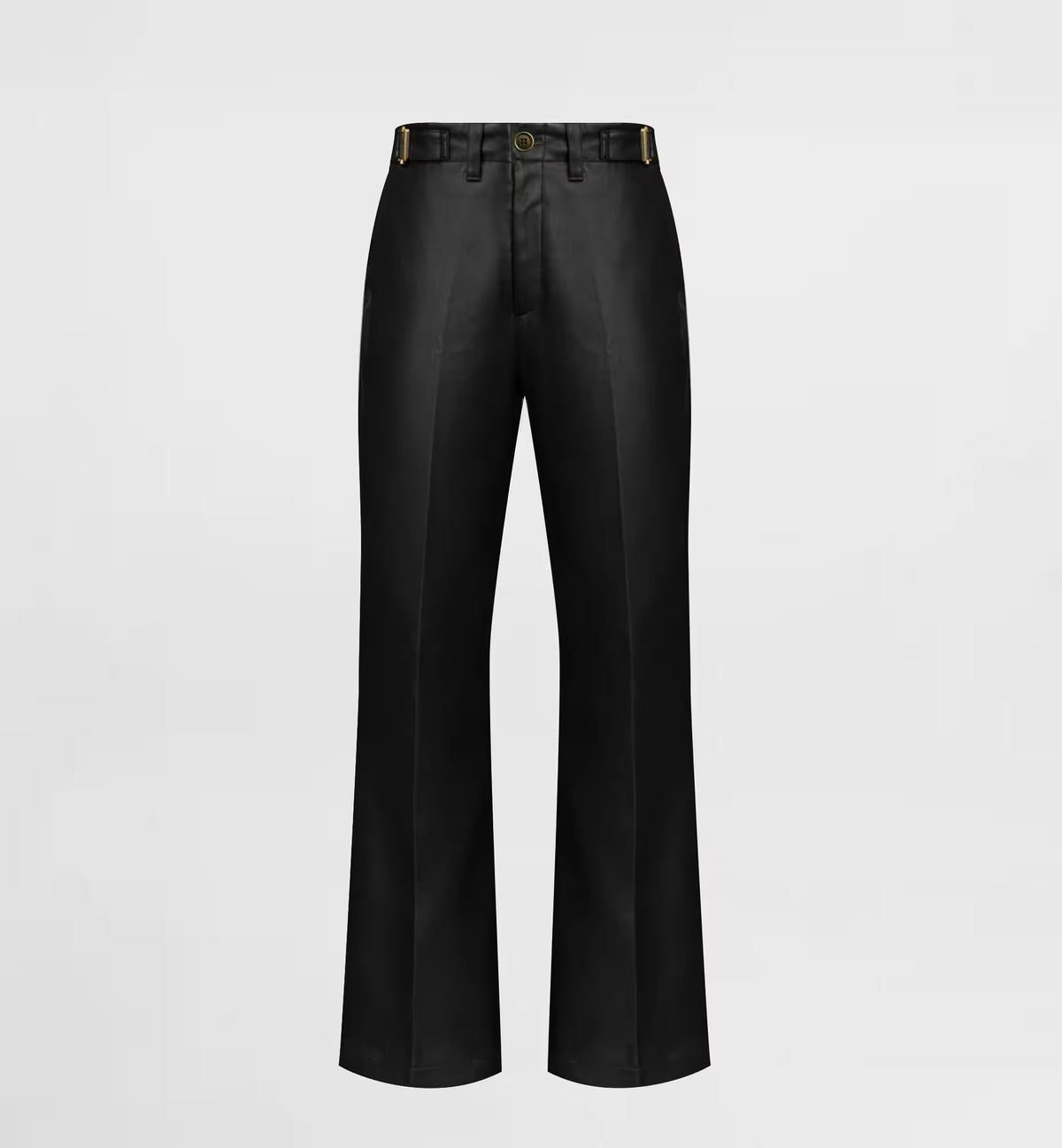 Pantalon Baboo évasé en vinyle noir pour homme – YASSOUA Paris