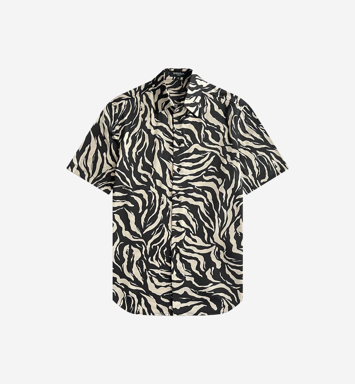 Chemise en viscose imprimée zèbre pour homme – YASSOUA Paris