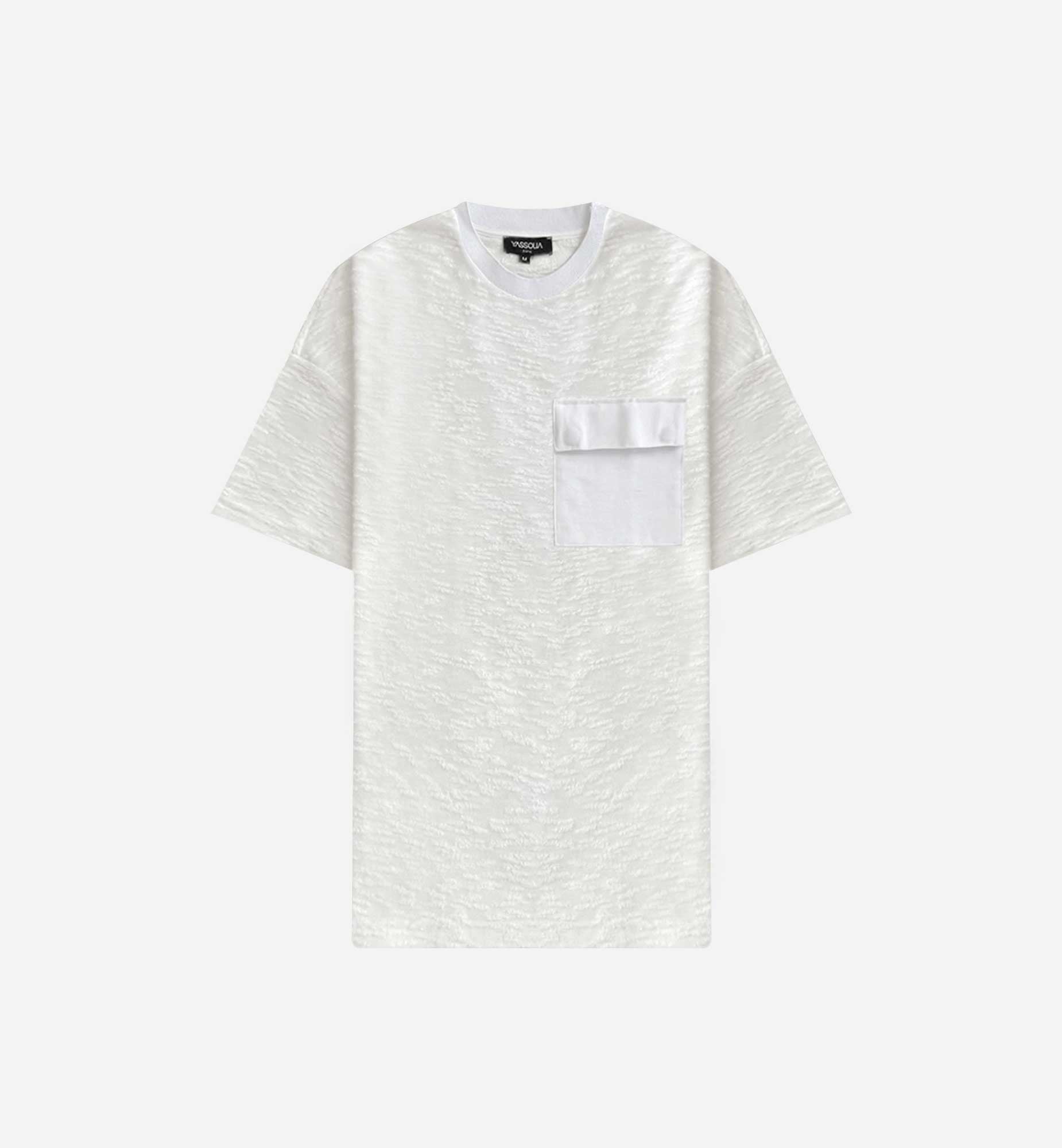 T-SHIRT EN COTON POCKET | BLANC