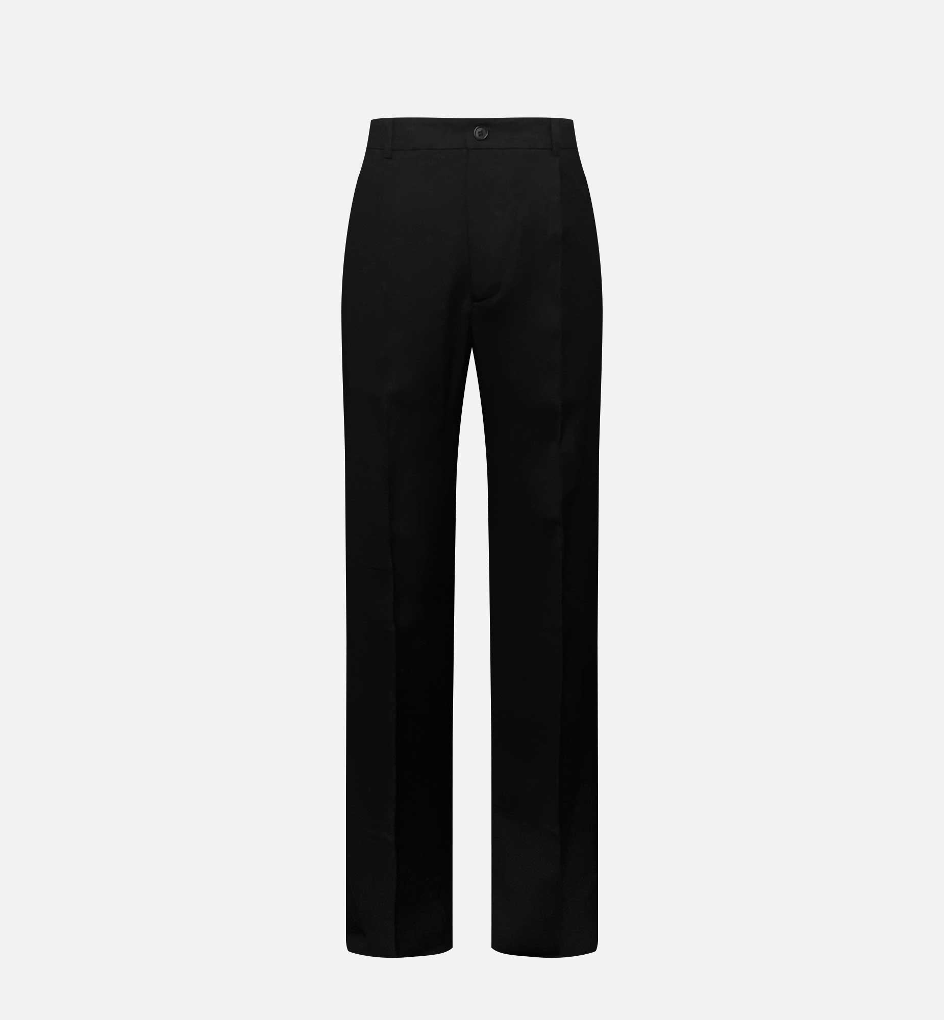 PANTALON NOIR HABILLÉ EN LAINE LÉGÈRE