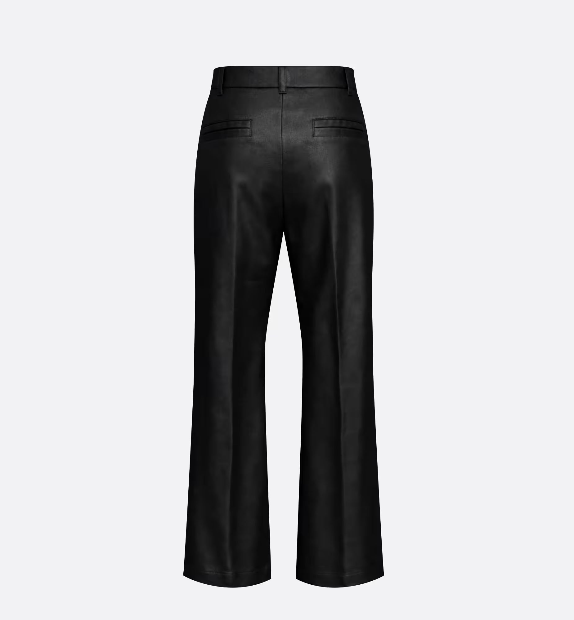 Pantalon Baboo évasé en vinyle noir