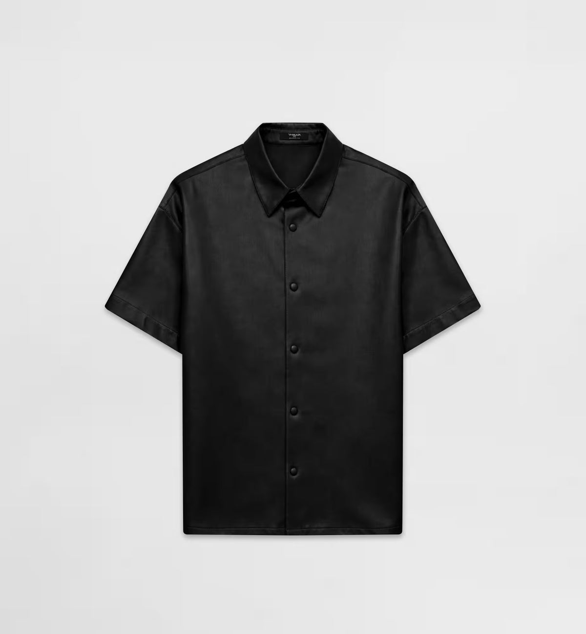 Chemise clément en vinyle noir