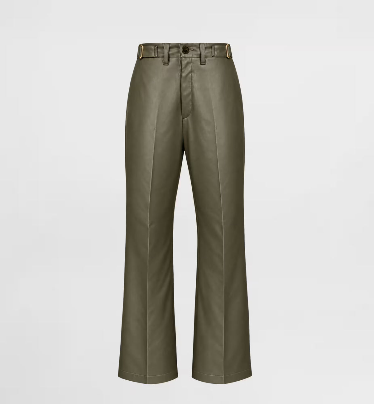 Pantalon Baboo évasé en vinyle kaki pour homme – YASSOUA Paris