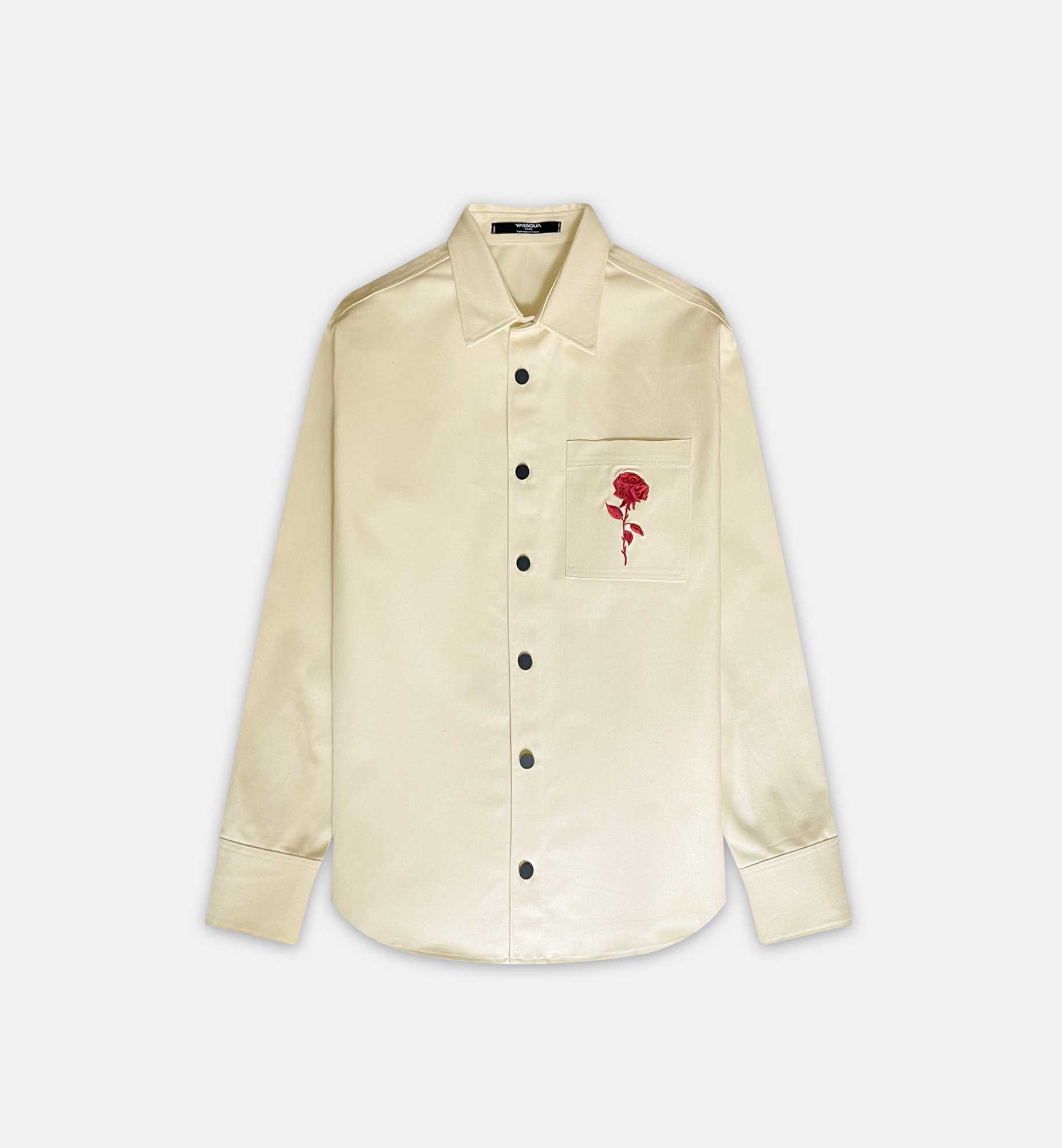 BEIGE DENIM OVERSHIRT